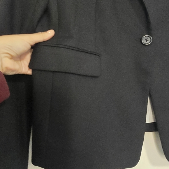 J. Crew Regent Blazer Wool Blend in Black Academia Preppy Equestrian Office Care - Picture 8 of 10